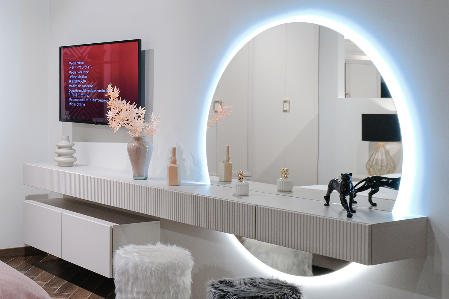 Тумбы - изображение №9 "Тумба Дольче навесная с выдвижными ящиками"  на www.Angstrem-mebel.ru